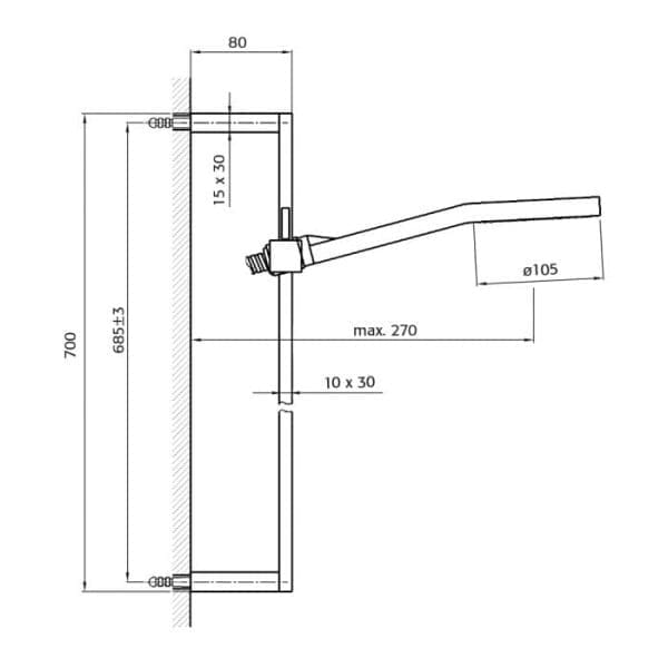 Xenz AR5125 glijstangset vierkant - Afbeelding 2