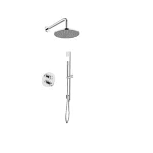 MN1002 Marina douche inbouwset met glijstang Inox