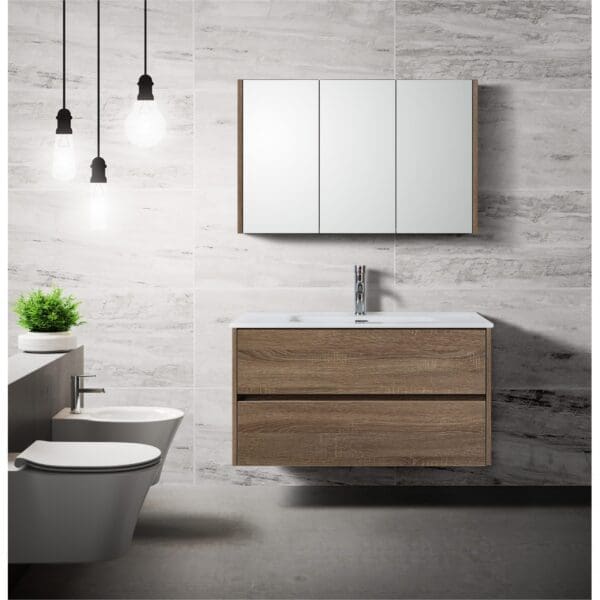 Badkamermeubel hout 90cm Floris