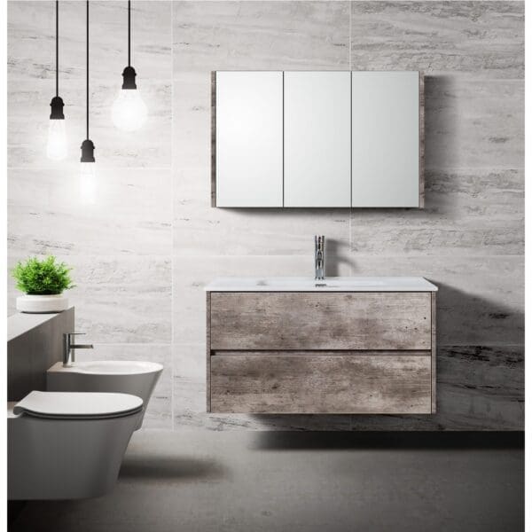Badkamermeubel steen 90cm Floris